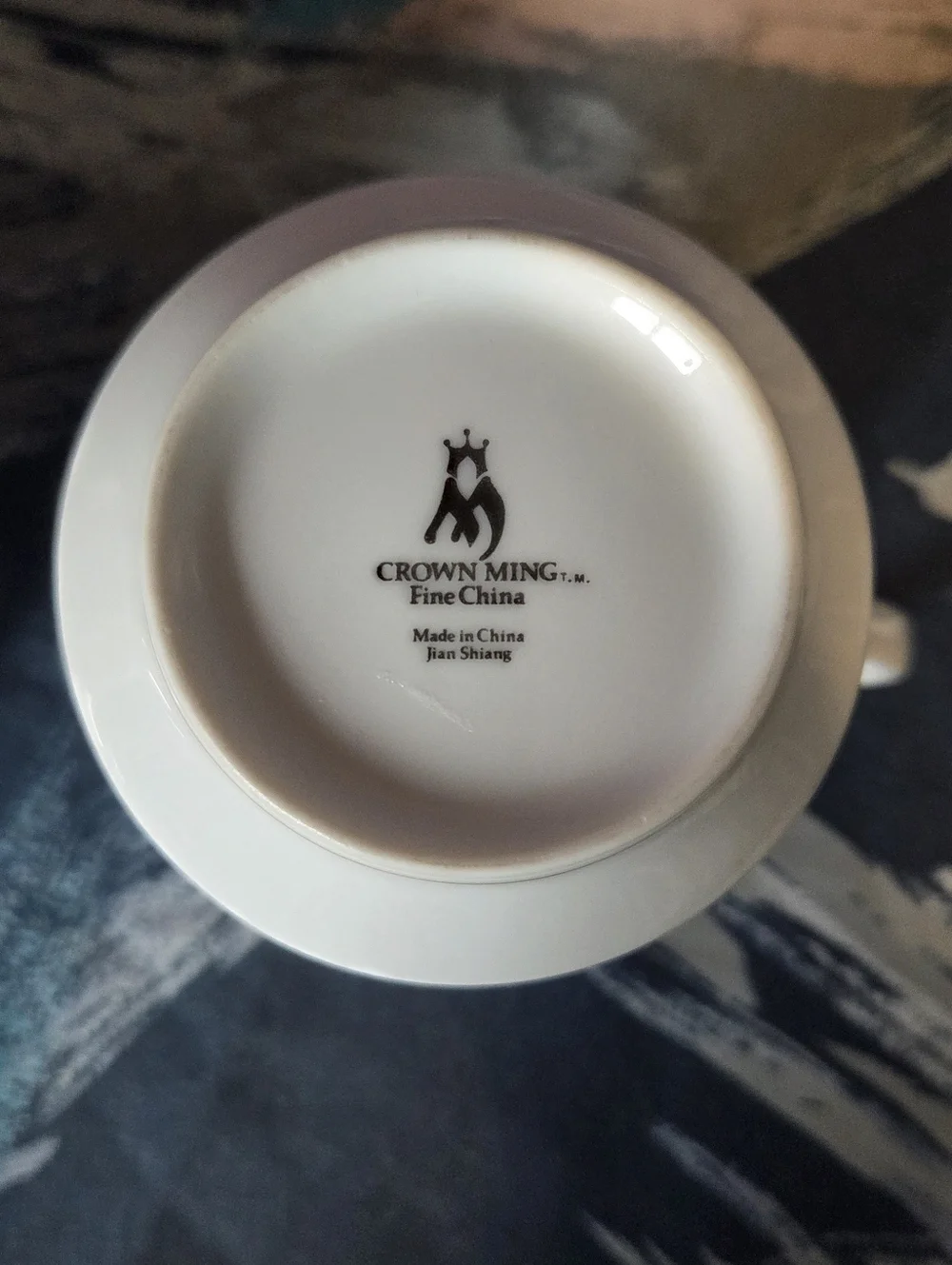 Crown Ming Fine China Jian Shiang “Bird Of Paradise” Cream and Sugar Bowl w/lid